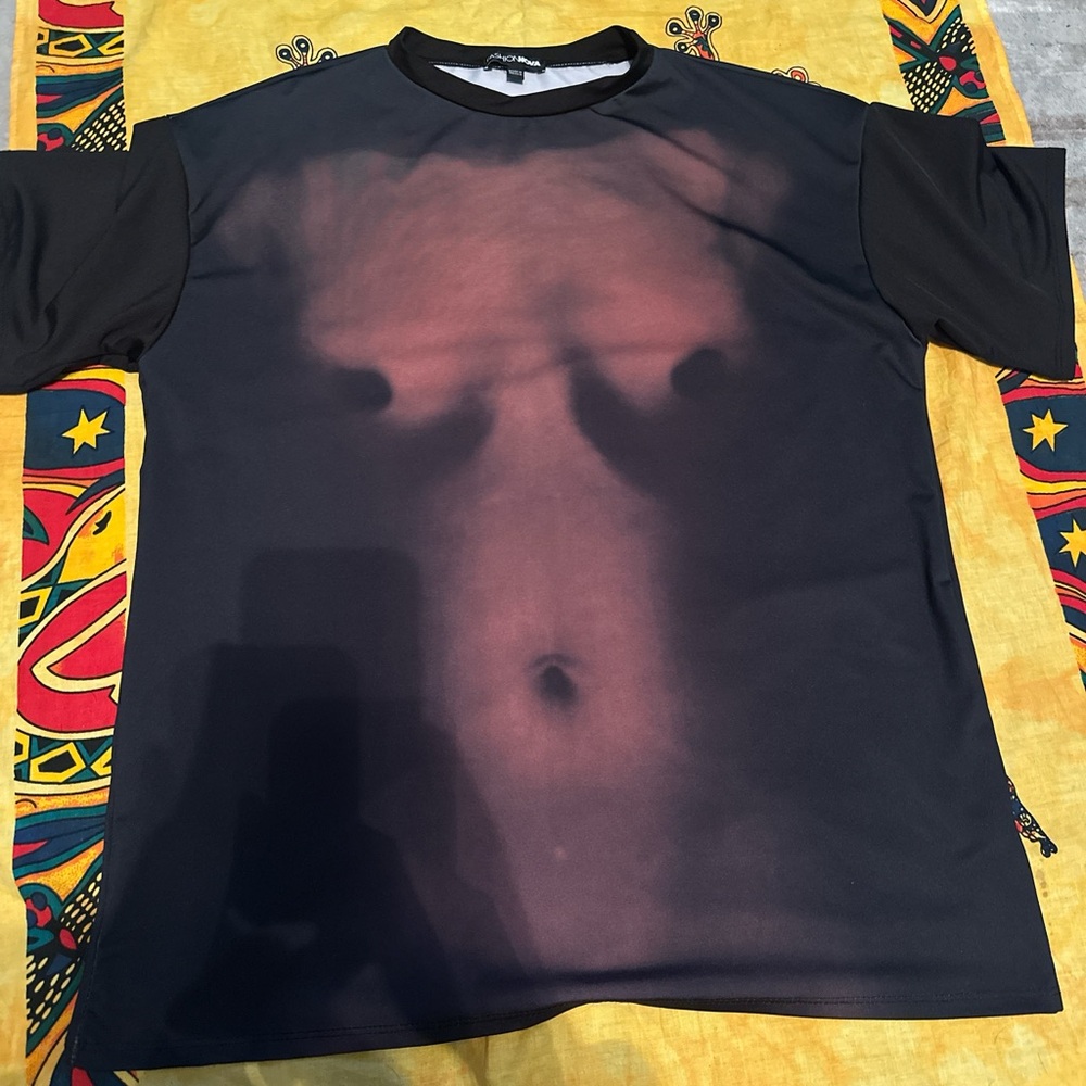 Graphic naked t shirt